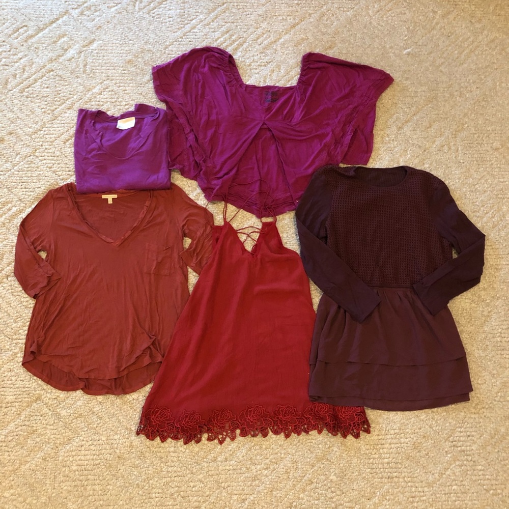 Bundle of 5 Anthro and FP tops